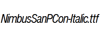 NimbusSanPCon-Italic.ttf