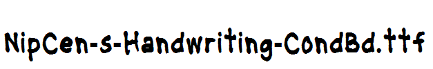 NipCen-s-Handwriting-CondBd.ttf