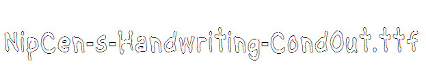 NipCen-s-Handwriting-CondOut.ttf