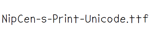 NipCen-s-Print-Unicode.ttf
