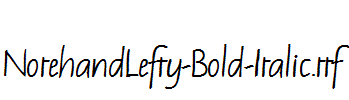 NotehandLefty-Bold-Italic.ttf