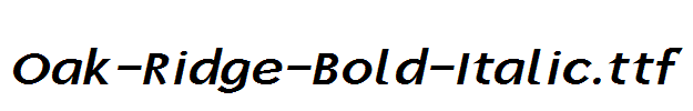 Oak-Ridge-Bold-Italic.ttf