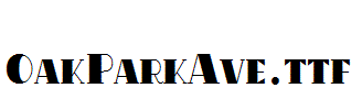 OakParkAve.ttf