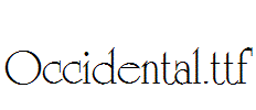 Occidental.ttf