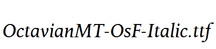 OctavianMT-OsF-Italic.ttf