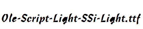 Ole-Script-Light-SSi-Light.ttf