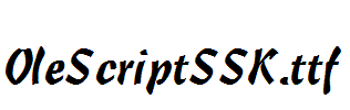 OleScriptSSK.ttf