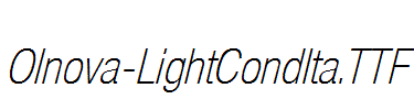 Olnova-LightCondIta.ttf