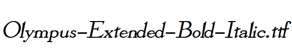 Olympus-Extended-Bold-Italic.ttf