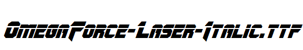 OmegaForce-Laser-Italic.ttf
