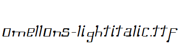 Omellons-LightItalic.ttf