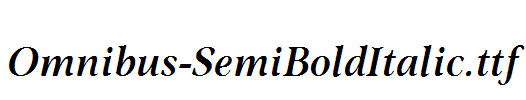 Omnibus-SemiBoldItalic.ttf