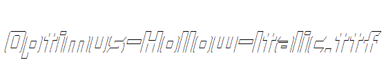 Optimus-Hollow-Italic.ttf