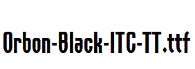 Orbon-Black-ITC-TT.ttf