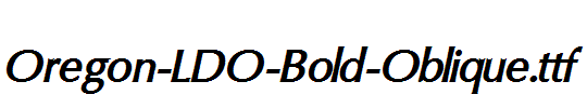 Oregon-LDO-Bold-Oblique.ttf