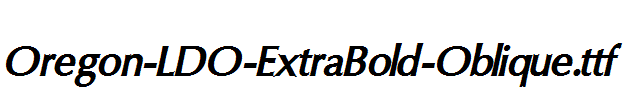 Oregon-LDO-ExtraBold-Oblique.ttf