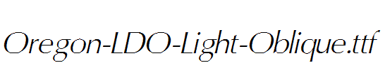 Oregon-LDO-Light-Oblique.ttf