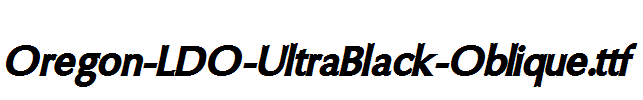 Oregon-LDO-UltraBlack-Oblique.ttf