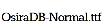 OsiraDB-Normal.ttf