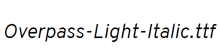 Overpass-Light-Italic.ttf