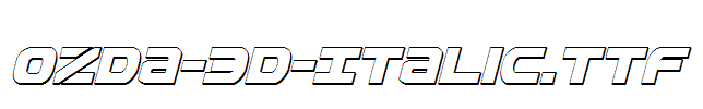 Ozda-3D-Italic.ttf