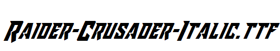 Raider-Crusader-Italic.ttf