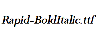 Rapid-BoldItalic.ttf