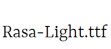 Rasa-Light.ttf