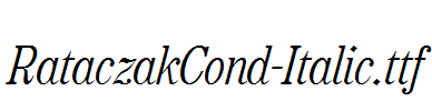 RataczakCond-Italic.ttf