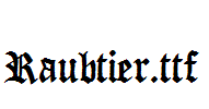 Raubtier.ttf