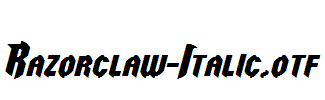 Razorclaw-Italic.otf