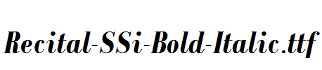 Recital-SSi-Bold-Italic.ttf