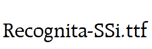 Recognita-SSi.ttf