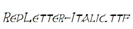 RedLetter-Italic.ttf