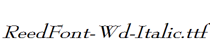 ReedFont-Wd-Italic.ttf