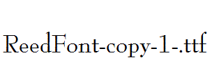 ReedFont-copy-1-.ttf