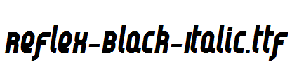 Reflex-Black-Italic.ttf