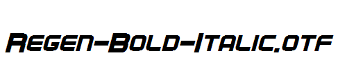 Regen-Bold-Italic.otf