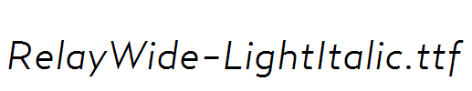 RelayWide-LightItalic.ttf