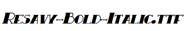 Resavy-Bold-Italic.ttf