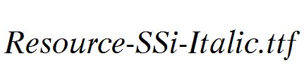 Resource-SSi-Italic.ttf