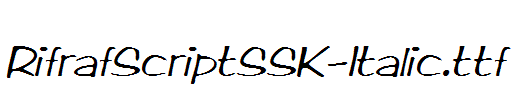 RifrafScriptSSK-Italic.ttf