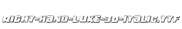 Right-Hand-Luke-3D-Italic.ttf