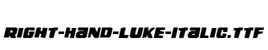 Right-Hand-Luke-Italic.ttf