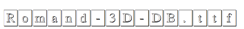 Romand-3D-DB.ttf