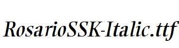 RosarioSSK-Italic.ttf