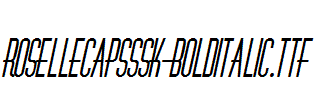 RoselleCapsSSK-BoldItalic.ttf