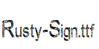 Rusty-Sign.ttf