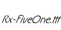 Rx-FiveOne.ttf