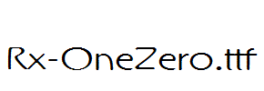 Rx-OneZero.ttf